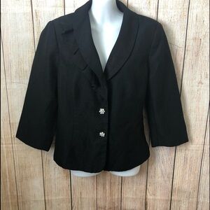 Isabella Black Suit Jacket - Size 12